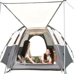 New Arrival 21 CSTUR Fast Pitch Camping Tent- Black Silver