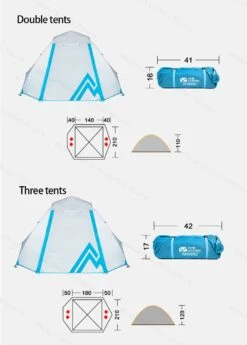 Mobi Garden Camping Tent 3P -Zipp Camping Shop 13 3