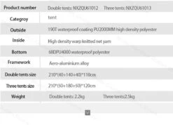 Mobi Garden Camping Tent 3P -Zipp Camping Shop 14 1