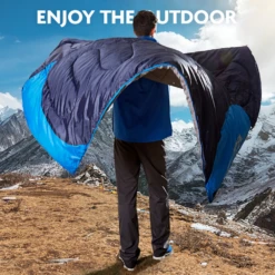 Hewolf Camping Sleeping Bag -Zipp Camping Shop 1607 blue 8