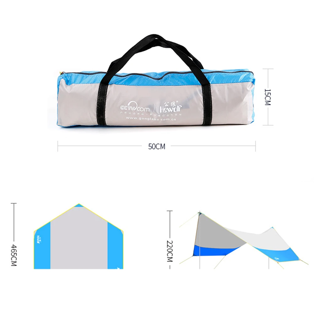 Hewolf 4-8P Outdoor Camping Tarp 13 Hewolf 4-8P Outdoor Camping Tarp - Image 11
