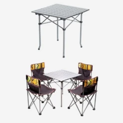 Hewolf 5pcs Set Camping Foldable Table And Chairs -Zipp Camping Shop 1746 12 1