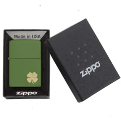Zippo 228 Shamrock Refillable Windproof Lighter - 21032 -Zipp Camping Shop 21032 1
