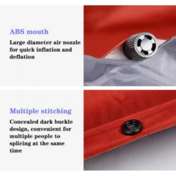 Hewolf Inflatable Mat Orange - Single/Double -Zipp Camping Shop 222