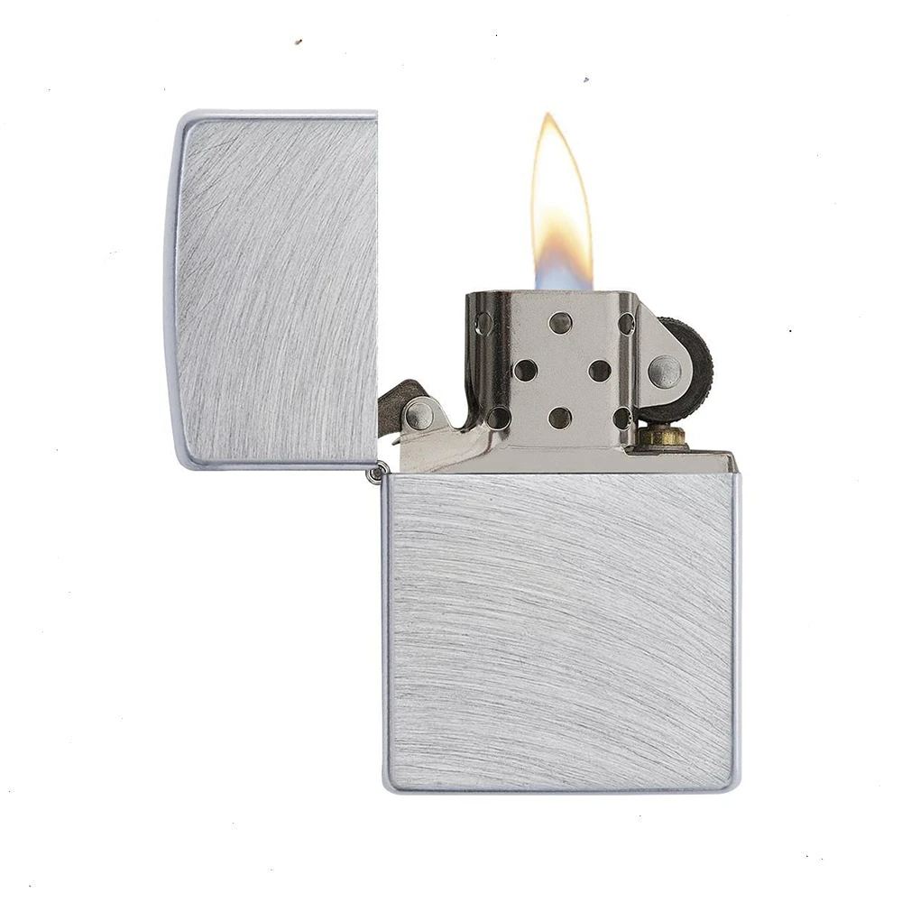Zippo Regular Chrome Arch Refillable Windproof Lighter - 246487 4 Zippo Regular Chrome Arch Refillable Windproof Lighter - 246487 - Image 2