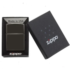 Zippo Ebony Refillable Windproof Lighter - 24756 10 Zippo Ebony Refillable Windproof Lighter - 24756 -Zipp Camping Shop 24756 3