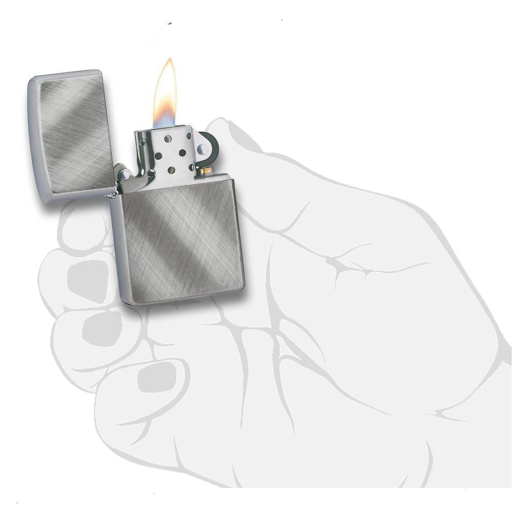Zippo Diagonal Weave Refillable Windproof Lighter - 28182 6 Zippo Diagonal Weave Refillable Windproof Lighter - 28182 - Image 4