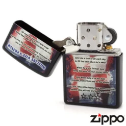 Zippo Military Wife Prayer Refillable Windproof Lighter - 28315 -Zipp Camping Shop 28315 1