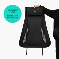 KZM Schwyz High Lightweight Chair Black 15 KZM Schwyz High Lightweight Chair Black -Zipp Camping Shop 3 f2f08a35 ab33 40e7 a52b fa4e6cb6c563