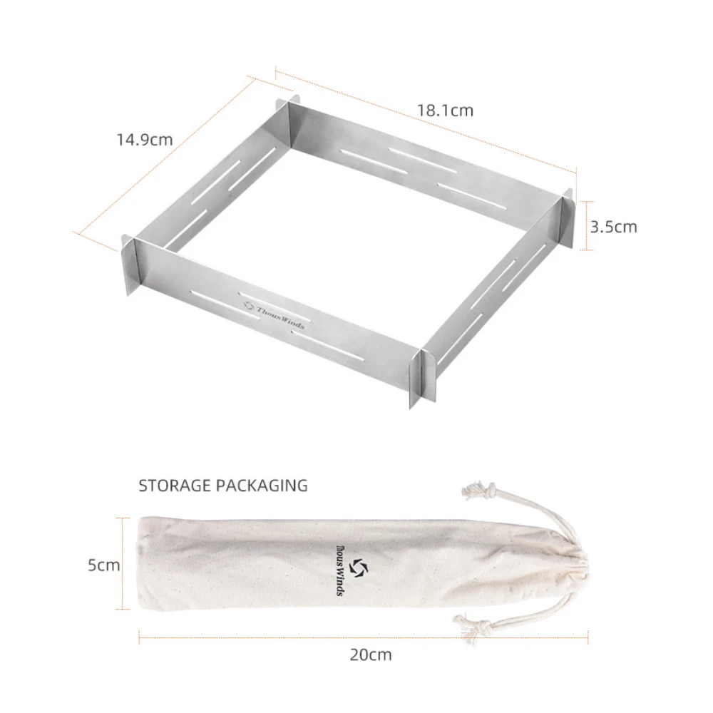 Thous Winds Kovea Cube Cassette Stove Stainless Steel Windscreen 6 Thous Winds Kovea Cube Cassette Stove Stainless Steel Windscreen - Image 4