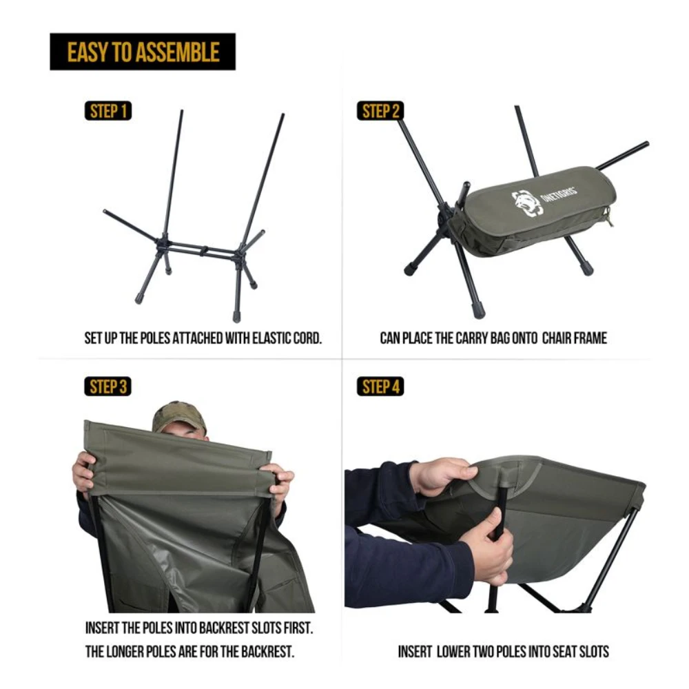 OneTigris Portable Camping Chair Large - Ranger Green 6 OneTigris Portable Camping Chair Large - Ranger Green - Image 4