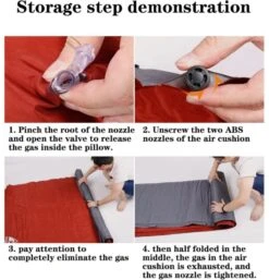 Hewolf Inflatable Mat Orange - Single/Double -Zipp Camping Shop 55 3