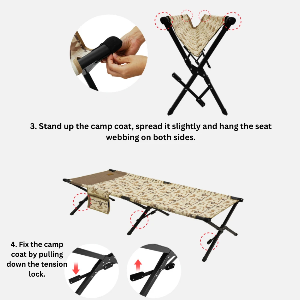 KZM Camp Cot Bed 6 KZM Camp Cot Bed - Image 4