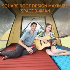 Hewolf Auto 3-4 Person Tent - Camel 18 Hewolf Auto 3-4 Person Tent - Camel -Zipp Camping Shop 6 4