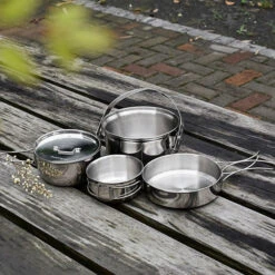 Ace Camp Stainless Steel Cooking Set -Zipp Camping Shop 77a7d4b2f07016200a8604f7e1c4231d