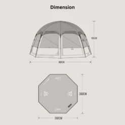 KZM Viva Dome Shelter Plus - Sand -Zipp Camping Shop 8 cb271a39 b869 44c2 a074 ae68af7dab32