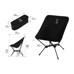 DoD Compact Chair 23 DoD Compact Chair -Zipp Camping Shop C1 591 BK 3