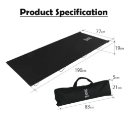 DoD Wide Camping Bed -Zipp Camping Shop CB1 100 BK 10 e44ed7ad 3cce 4424 9933 323e3701f9b8