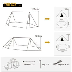 OneTigris Roc Shield Bushcraft Tent (New TC Version) -Zipp Camping Shop CE BHS04 TC A 08