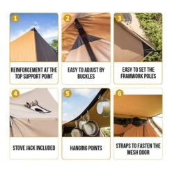 OneTigris Solo Homestead Camping Tent (TC Version) -Zipp Camping Shop CE BHS06 TC A 05