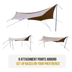 OneTigris Bulwark Rain Fly Camping Tarp - T/C Version 13 OneTigris Bulwark Rain Fly Camping Tarp - T/C Version -Zipp Camping Shop CE HTM01 TC A 06