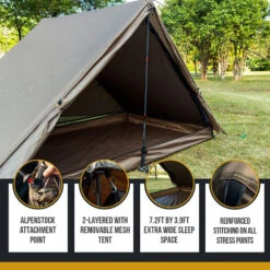 OneTigris Tangram UL Double Tent -Zipp Camping Shop CE SWT01 CB 05