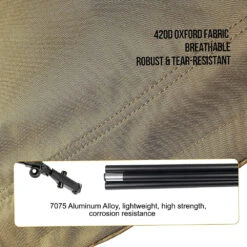 OneTigris Outdoor Foldable Camp Bed - Coyote Brown 15 OneTigris Outdoor Foldable Camp Bed - Coyote Brown -Zipp Camping Shop CE ZDC01 CB 05