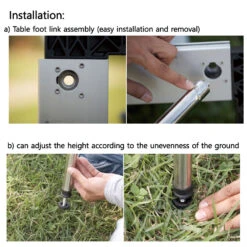 Snow Peak Snow IGT Low Height Leg Set -Zipp Camping Shop CK 112 installation