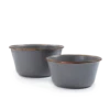 Barebones Enamel Mixing Bowl Slate - Set Of 2 1 Barebones Enamel Mixing Bowl Slate - Set Of 2 -Zipp Camping Shop CKW 378 02