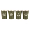 Camp Leader 4 Pcs Stainless Steel Cup - Green 1 Camp Leader 4 Pcs Stainless Steel Cup - Green -Zipp Camping Shop CL01 GRN 02