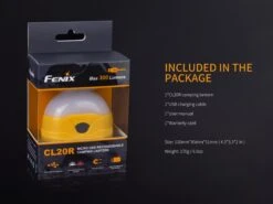 Fenix CL20R Camping Lantern 300 Lumen 21 Fenix CL20R Camping Lantern 300 Lumen -Zipp Camping Shop CL20R lantern package