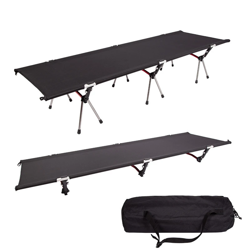 Camp Leader High Collapsible Camp Bed - Black 5 Camp Leader High Collapsible Camp Bed - Black - Image 3