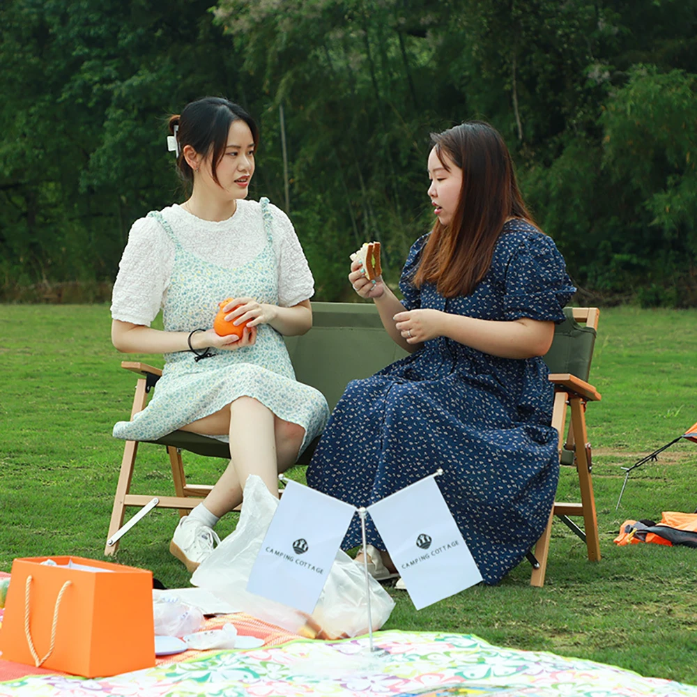 Camp Leader Camping Wooden Long Chair - Black 8 Camp Leader Camping Wooden Long Chair - Black - Image 6