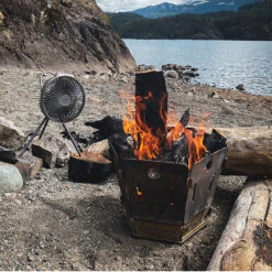 [Limited Edition] Black Claymore Fan V600+ With Pouch -Zipp Camping Shop CLFN V610BK P 02