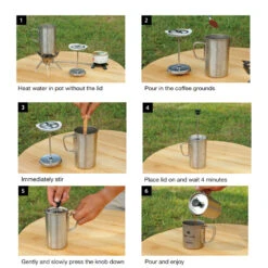 Snow Peak Titanium Café Press 3cups -Zipp Camping Shop CS 111 Instructions