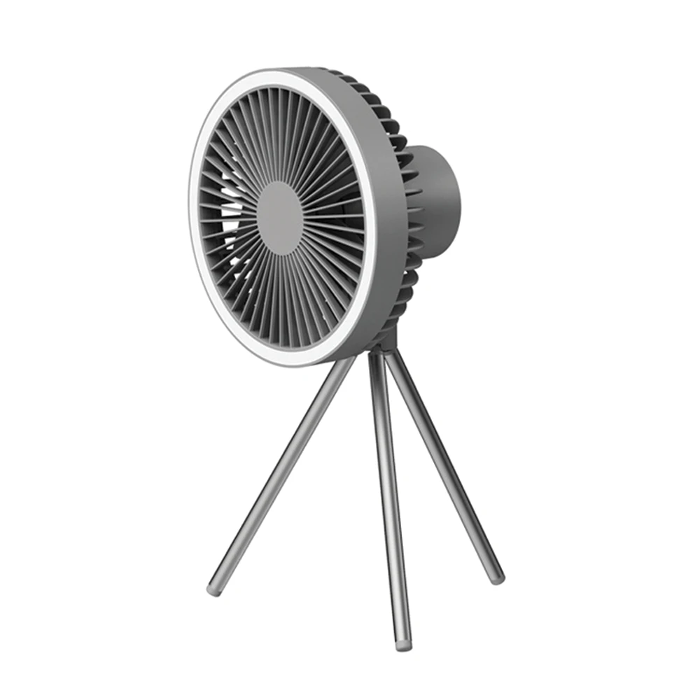 Tripod Fan With White Ring Light USB Rechargeable 3 Tripod Fan With White Ring Light USB Rechargeable