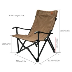 Campingmoon Foldable Camping Chair 14 Campingmoon Foldable Camping Chair -Zipp Camping Shop F 1003C CF 3