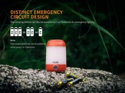 Fenix CL23 Camping Lantern Fresh Green -Zipp Camping Shop Fenix CL23 Lantern Emergency Batteries