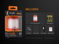 Fenix CL23 Camping Lantern Fresh Green -Zipp Camping Shop Fenix CL23 Lantern Included