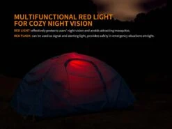 Fenix CL23 Camping Lantern Fresh Green -Zipp Camping Shop Fenix CL23 Lantern Red Light