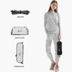 Hewolf Space Medium Aluminum Alloy Foldable Chair 15 Hewolf Space Medium Aluminum Alloy Foldable Chair -Zipp Camping Shop HW J2049 BLK 7