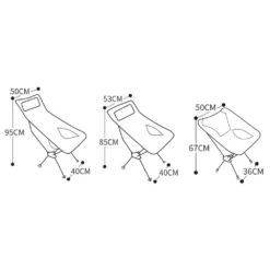 Hewolf Space Medium Aluminum Alloy Foldable Chair 13 Hewolf Space Medium Aluminum Alloy Foldable Chair -Zipp Camping Shop HW J2049 BLK 9