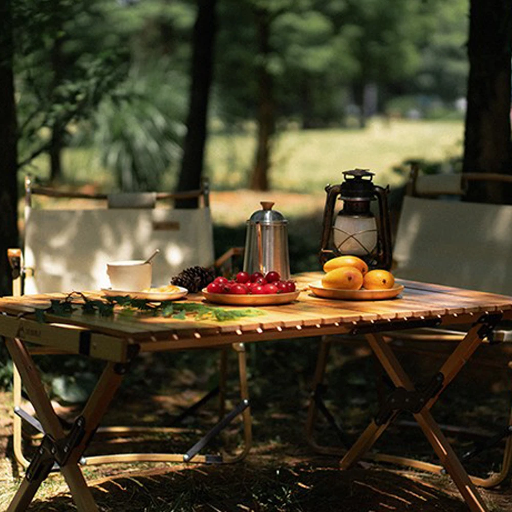 Hewolf Foldable Large Wooden Egg Roll Table 6 Hewolf Foldable Large Wooden Egg Roll Table - Image 4