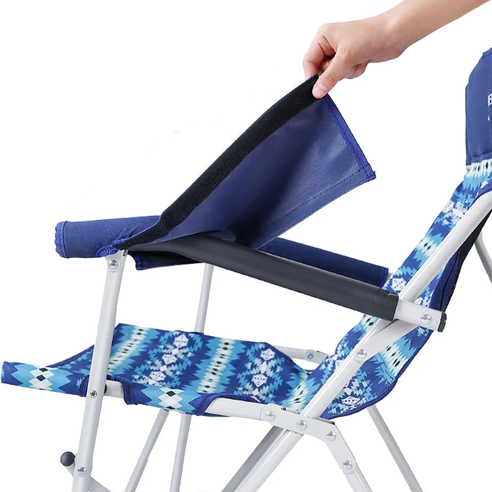 Hewolf Folding Chair Blue Wave 4 Hewolf Folding Chair Blue Wave - Image 2