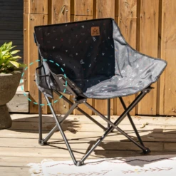 KZM Monogram Hygee Chair Black 16 KZM Monogram Hygee Chair Black -Zipp Camping Shop K20T1C018BK 6