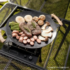 KZM Union Iron BBQ Plate 16 KZM Union Iron BBQ Plate -Zipp Camping Shop K20T3U011 8 600x600 17821ea4 201d 4c70 9749 d6e9b144c266