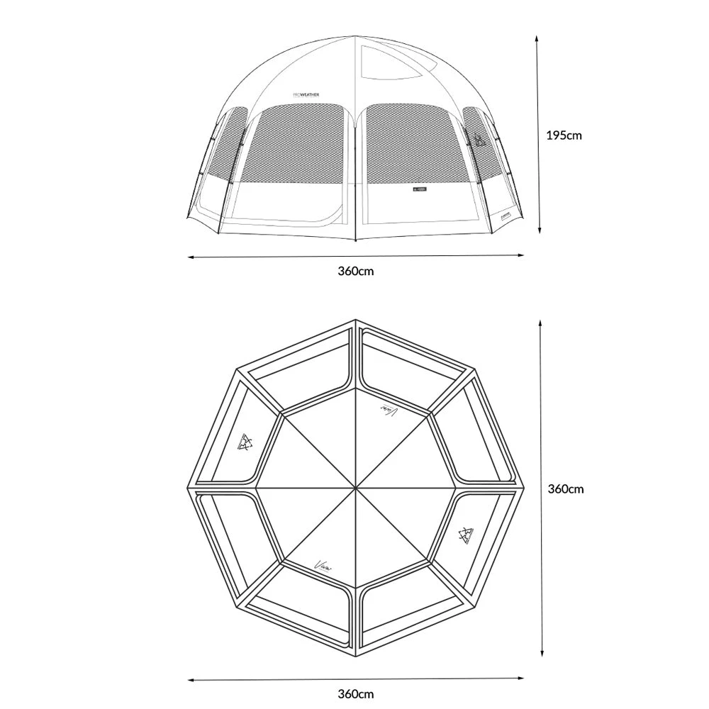 KZM Viva Dome Shelter Plus 9 KZM Viva Dome Shelter Plus - Image 7