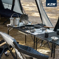 KZM Connect 3 Folding BBQ Table 16 KZM Connect 3 Folding BBQ Table -Zipp Camping Shop K22T3U02 1000 4