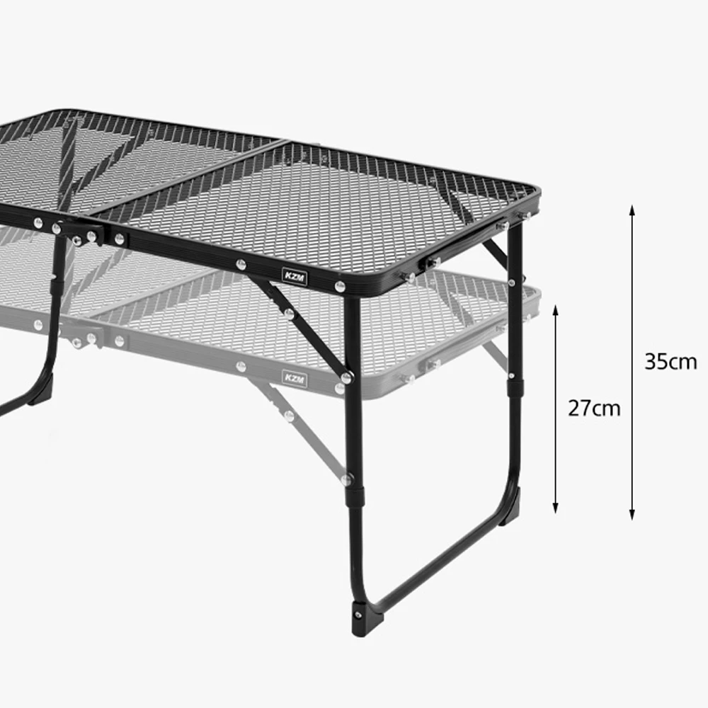 KZM Iron Mesh Slim Mini Table - Black 4 KZM Iron Mesh Slim Mini Table - Black - Image 2