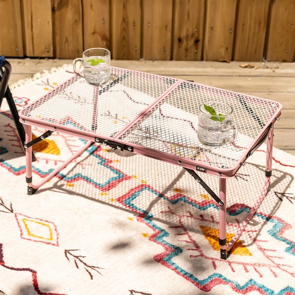 KZM Iron Mesh Slim Mini Table - Black 6 KZM Iron Mesh Slim Mini Table - Black - Image 4